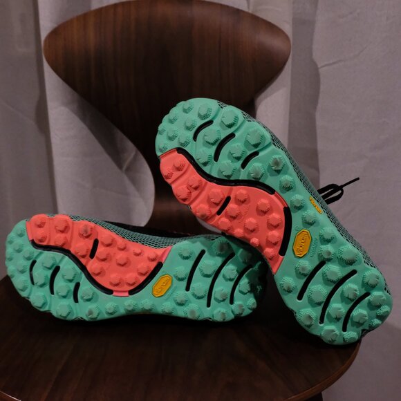 UA HOVR Ridge Trek Trail Running Shoes Mens Under Armour Vibram Black Green - Picture 6 of 7